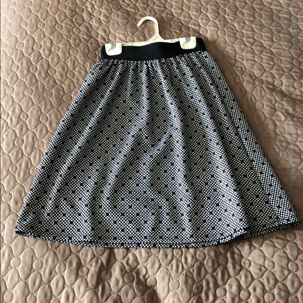 Black and white skirt